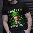 Happy 4Th Of July Confused Funny Joe Biden St Patricks Day Unisex T-Shirt Gifts for Him