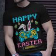 Happy Easter Day Gamer Video Game Rabbit Bunny Gamer Eggs Unisex T-Shirt Gifts for Him