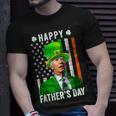 Happy Fathers Day Joe Biden St Patricks Day Leprechaun Hat T-Shirt Gifts for Him