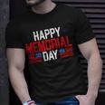 Happy Memorial Day Usa Flag American Patriotic Armed Forces T-Shirt Gifts for Him