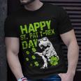 Happy St PatRex Day Saint Shenanigan Clover Irishman T-Shirt Gifts for Him
