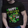 Happy St Pat Trex Day Dino St Patricks Day Toddler Boys Kids T-Shirt Gifts for Him