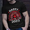 Happy Valentines Day Heart Valentine Rainbow Kids Boys Girls T-Shirt Gifts for Him