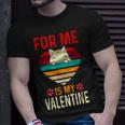 Heart Cat For Valentine For Me My Cat Is My Valentine T-Shirt Gifts for Him