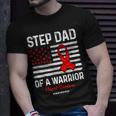 Heart Disease Survivor Support Step Dad Of A Warrior Unisex T-Shirt Gifts for Him