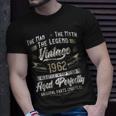 Herren 61. Geburtstag Vintage 1962 T-Shirt, Mythos Legende Mann Geschenke für Ihn