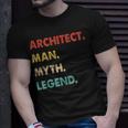 Herren Architect Mann Mythos Legende T-Shirt Geschenke für Ihn