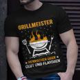 Herren Barbecue Und Grill Spruch Für Grillmeister Im Garten T-Shirt Geschenke für Ihn