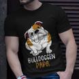 Herren Bulldoggen Papa Hundehalter Englische Bulldogge T-Shirt Geschenke für Ihn