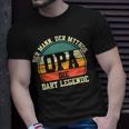 Herren Dart Opa Großvater Dartsspieler Darts T-Shirt Geschenke für Ihn