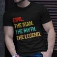 Herren Emil Der Mann Der Mythos Die Legende T-Shirt Geschenke für Ihn