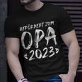 Herren Ich Werde Opa 2023 Schwangerschaft Verkünden T-Shirt Geschenke für Ihn