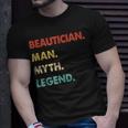 Herren Kosmetiker Mann Mythos Legende T-Shirt Geschenke für Ihn