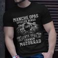 Herren Opa Motorrad Biker Bingo Ältere Motorradfahrer T-Shirt Geschenke für Ihn