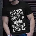 Herren Opa Zwillinge Großvater T-Shirt Geschenke für Ihn