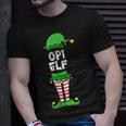 Herren Opi Elf Opa Partnerlook Familien Outfit Weihnachten T-Shirt Geschenke für Ihn