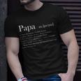 Herren Papa Definition Attribute Geschenk Vatertag Liebe T-Shirt Geschenke für Ihn