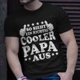 Herren So Sieht Ein Richtig Cooler Papa Aus Vatertag Mann T-Shirt Geschenke für Ihn