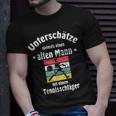 Herren Tennis T-Shirt mit Tennisschläger & Ball Motiv für Pensionäre Geschenke für Ihn