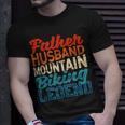 Herren Vater Ehemann Mountainbike Legende Vatertag Biker T-Shirt Geschenke für Ihn