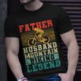 Herren Vatertag Biker Vater Ehemann Mountainbike Legende T-Shirt Geschenke für Ihn
