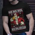 Hol Mir Mal Ein Bier Lustiges Spruch Weihnachtsoutfit Deko T-Shirt Geschenke für Ihn