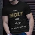 Holt Cool Last Name Family Names Unisex T-Shirt Gifts for Him