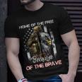 Home Of The Free Because Of The Brave Veterans Unisex T-Shirt Gifts for Him