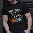 Hunting Season Eggs Deer Funny Easter Day Egg Hunt Hunter 2023 Gift Unisex T-Shirt Gifts for Him