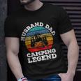 Husband Dad Camping Legend T-Shirt Geschenke für Ihn