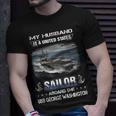 My Husband Is A Sailor Aboard Uss George Washington Cvn 73 T-Shirt Gifts for Him