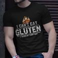 I Cant Eat Gluten It Makes My Tummy Hurt Gluten Intolerance Unisex T-Shirt Gifts for Him