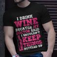 I Drink Wine Because My Doctor Said Winemaker Gift For Womens Unisex T-Shirt Gifts for Him