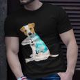 I Love Dad Tattoo Jack Russell Terrier Dad Tattooed Gift Unisex T-Shirt Gifts for Him
