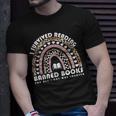 I Survived Reading Banned Books Leopard Librarian Bookworm Unisex T-Shirt Gifts for Him