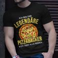 Ich Bin Der Legendäre Pizzabäcker Weltbester Pizzabäcker T-Shirt Geschenke für Ihn