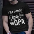 Ihr Werdet Oma Und Opa Geschenk Für Werdende Großeltern T-Shirt Geschenke für Ihn