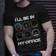 Ill Be In My Office Airplane Pilot Funny Pilots Christmas Unisex T-Shirt Gifts for Him