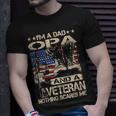 Im A Dad Opa And A Veteran Funny Opa Fathers Day Gift Gift For Mens Unisex T-Shirt Gifts for Him