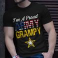 Im A Proud Army Grampy Military Pride American Flag Unisex T-Shirt Gifts for Him