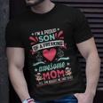 Im A Proud Son Of A Freaking Awesome Mom Yes She Bought Me This Shirt Unisex T-Shirt Gifts for Him
