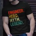 Ingenieur Held Mythos Legende Retro Vintage-Technik T-Shirt Geschenke für Ihn