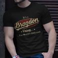 Its A Bragdon Thing You Wouldnt Understand Shirt Personalized Name Gifts With Name Printed Bragdon Unisex T-Shirt Gifts for Him