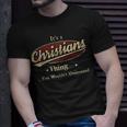 Its A Christians Thing You Wouldnt Understand Personalized Name Gifts With Name Printed Christians Unisex T-Shirt Gifts for Him