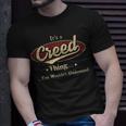 Its A Creed Thing You Wouldnt Understand Personalized Name Gifts With Name Printed Creed Unisex T-Shirt Gifts for Him