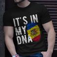 Its In My Dna Moldawien Flagge Fingerabdruck T-Shirt Geschenke für Ihn