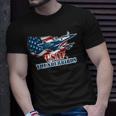 Graphic Jet American Flag Usaf Thunderbird T-Shirt Gifts for Him