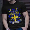 Johnson Coat Of Arms | Johnson Surname Family Crest Shield Unisex T-Shirt Gifts for Him