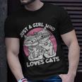 Just A Girl Who Loves Cats Cute Cat For Girls T-shirt Gifts for Him