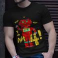 Kids 4Th Birthday Boys 4 Years Birthday Party Robot Tee Unisex T-Shirt Gifts for Him